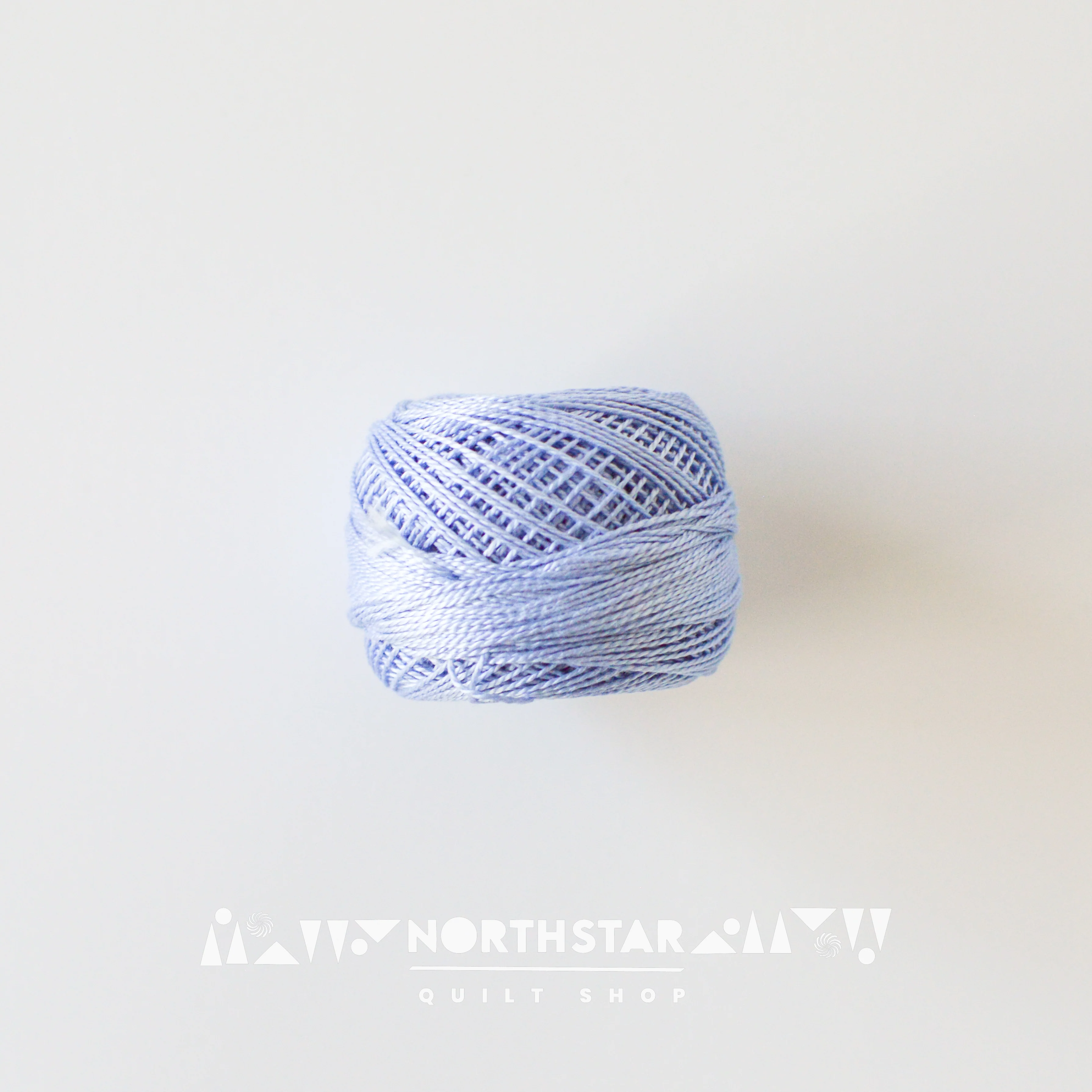 Pearl Cotton Balls Size 8 Light Blue Violet 341 - Image 2